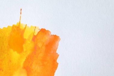 Tuval üzerinde soyut suluboya resim, üst görünüm. Metin için boşluk