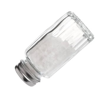 Havada tuz bulunan bir titretici beyaz üzerine izole edilmiş.