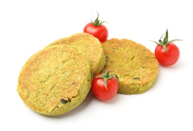 Beyaz domatesli lezzetli vejetaryen köfteleri.