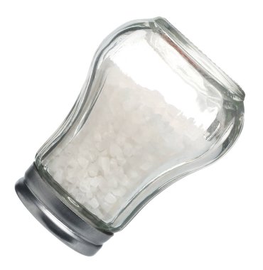 Havada tuz bulunan bir titretici beyaz üzerine izole edilmiş.