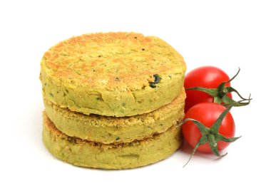 Beyaz domatesli lezzetli vejetaryen köfteleri.