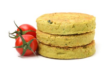 Beyaz domatesli lezzetli vejetaryen köfteleri.