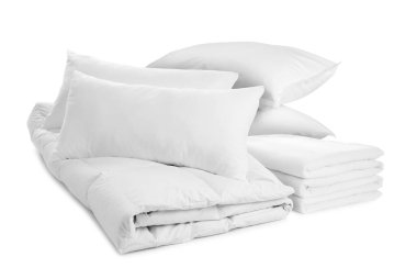 Rahat uyumak için beyaz aksesuarlar.