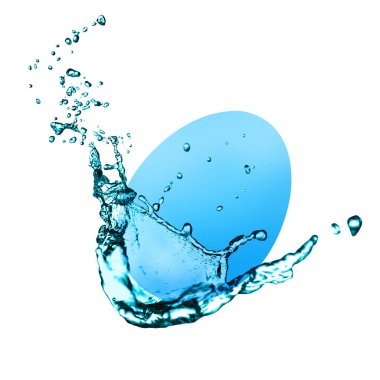 Paskalya yumurtası ve rengi beyaz zemine çarpıyor.