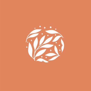 Yaprakları ve çiçekleri olan çiçek taşıyıcı bayrağı