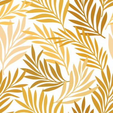 Çiçeksel vektör pürüzsüz desen. Narin botanik duvar kağıdı. Yaprak ve çiçeklerle tekrarlanabilir arkaplan