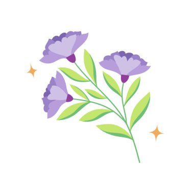 Dekorasyon ve baskı tasarımı için botanik vektör illüstrasyonu