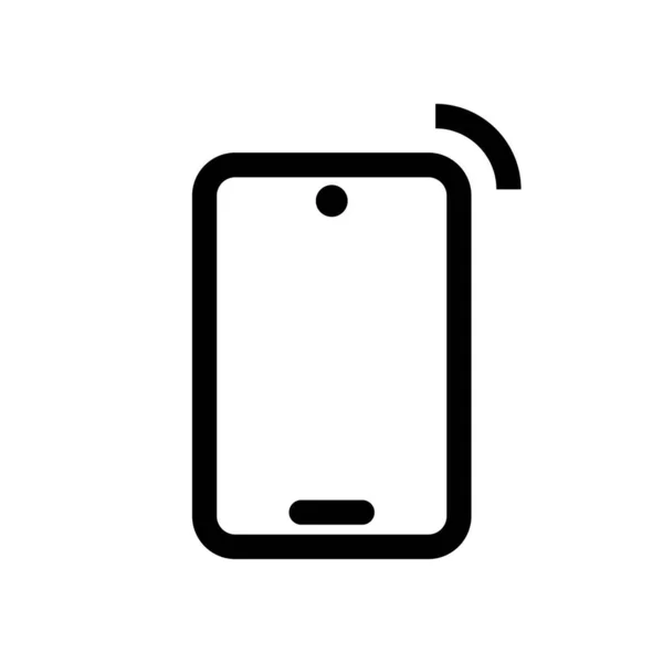 Εικονίδιο Smartphone Λευκό Φόντο Απομονωμένη Εικόνα Διανύσματος — Διανυσματικό Αρχείο
