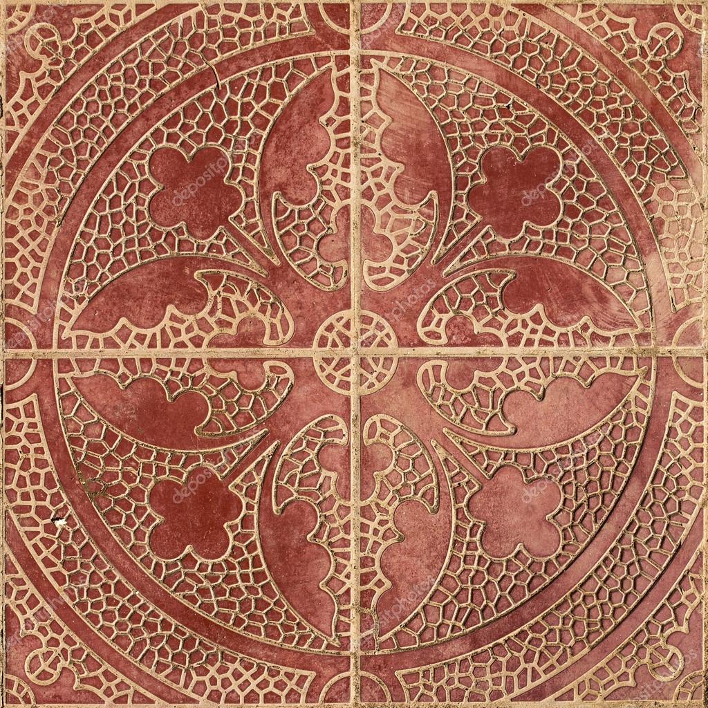 Ethnic Arabic Ornaments Pattern Tiles Design Stock Photo