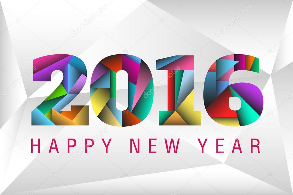Happy New Year 2016 design