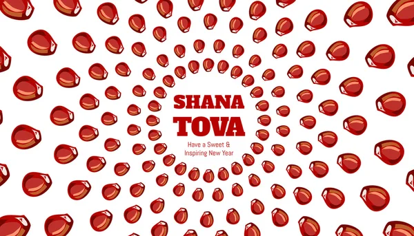 SHANA TOVA - Carte de voeux — Image vectorielle