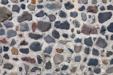 Geleneksel Yunan volkanik taş duvar dokusu Çimento havanıyla