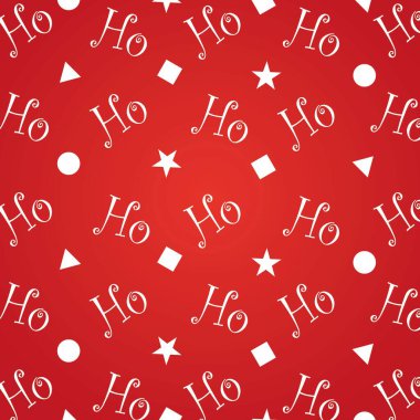 Basit şekilli, pürüzsüz kırmızı Noel deseni.