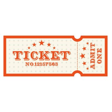 Eski model bilet tasarımı. Vektör şablonu