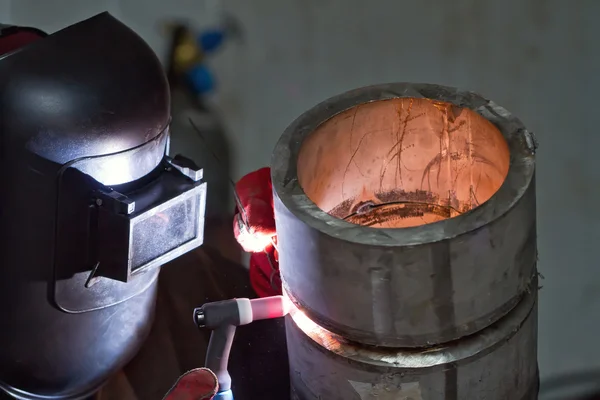 Argon kalın cidarlı paslanmaz çelik boru ark kaynağı