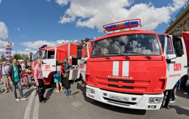Kamaz şaseli itfaiye kamyonu