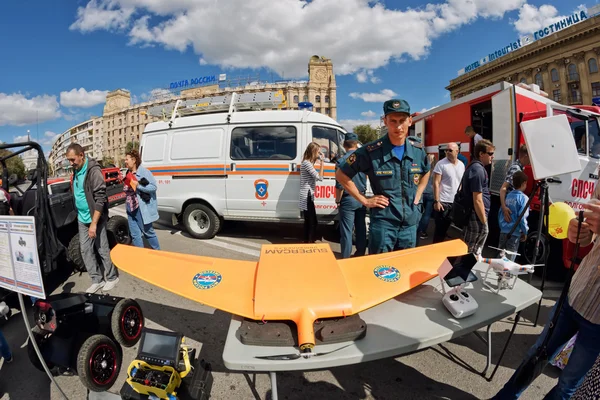 The unmanned aerial vehicle to monitor wildfires — Stock Photo, Image