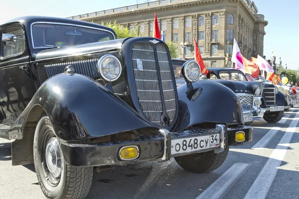 Exposición de coches antiguos — Foto de Stock