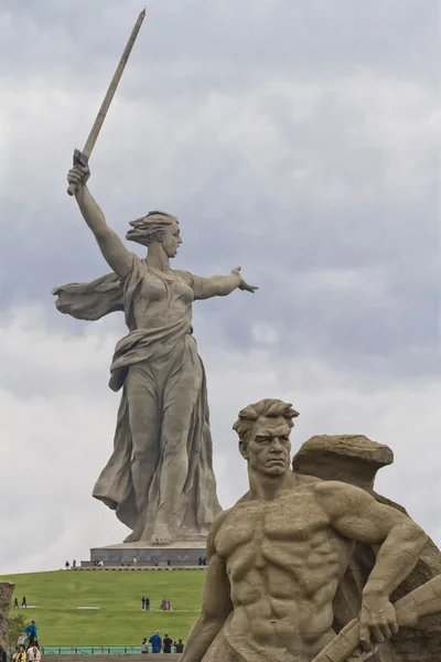 Statue "the Motherland Calls!" — Stock Photo, Image
