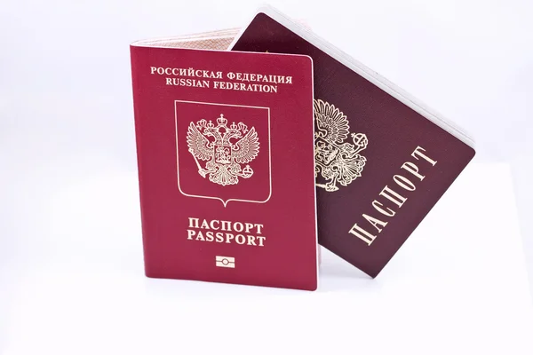 Krajowych i zagranicznych paszportów Rosji — Zdjęcie stockowe