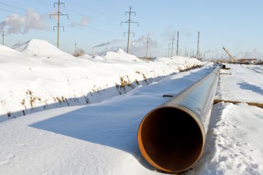 gaz boru hattı inşaatının yönetimini kış