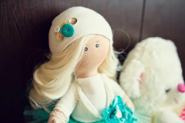 Collectible doll handmade — Stock Photo, Image