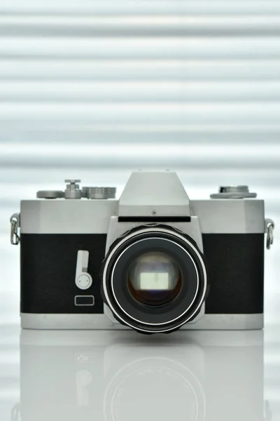 Klassieke Camera Witte Achtergrond — Stockfoto