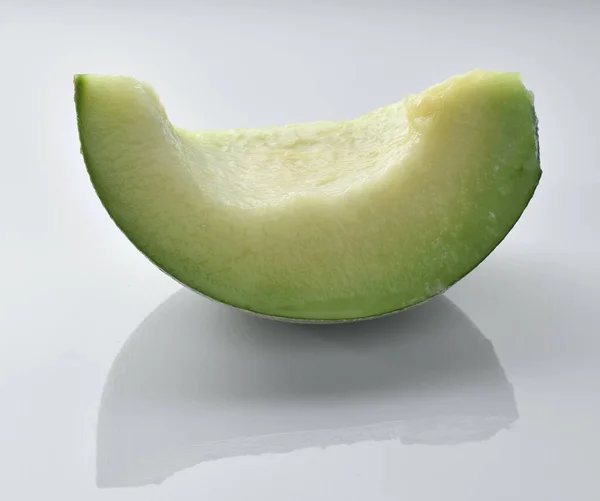 Melon Cut Half White Background — Stock Photo, Image