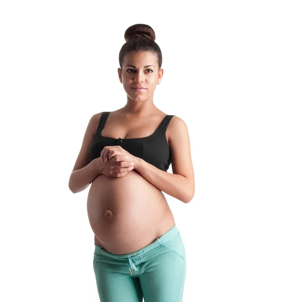 Sevimli hamile kız — Stok fotoğraf