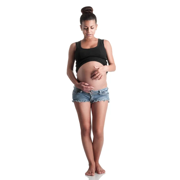 Cute pregnant girl — Stock Photo, Image