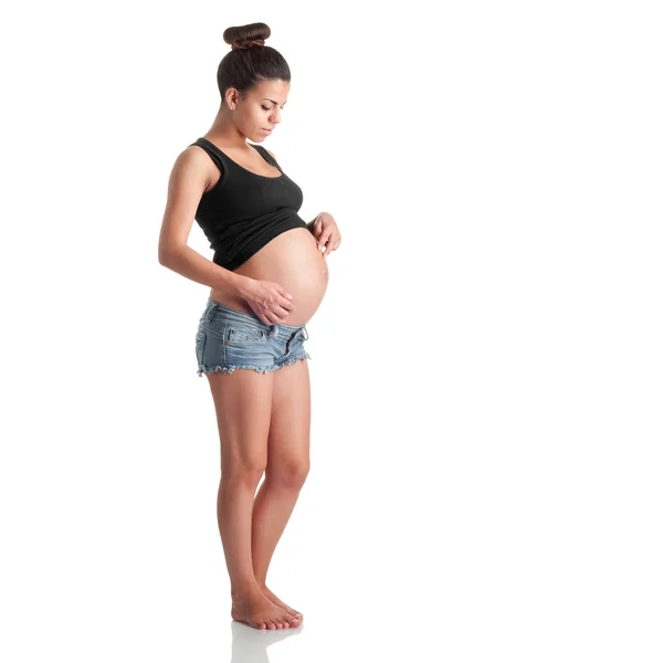 Cute pregnant girl — Stock Photo, Image