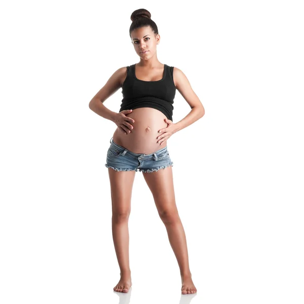 Cute pregnant girl — Stock Photo, Image