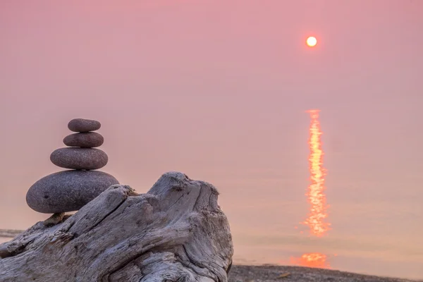 Pôr do sol Zen Imagem De Stock