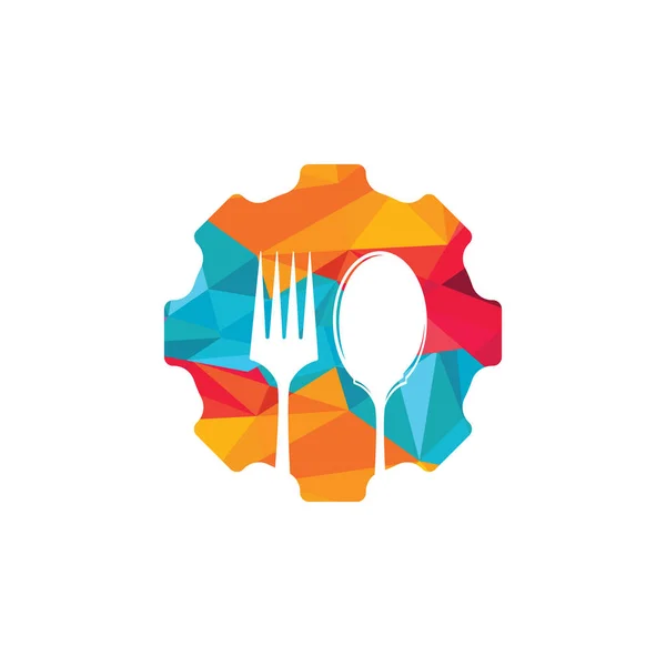 Gıda Vektör Logosu Tasarımı Organik Gıda Logosu Kavramı — Stok Vektör
