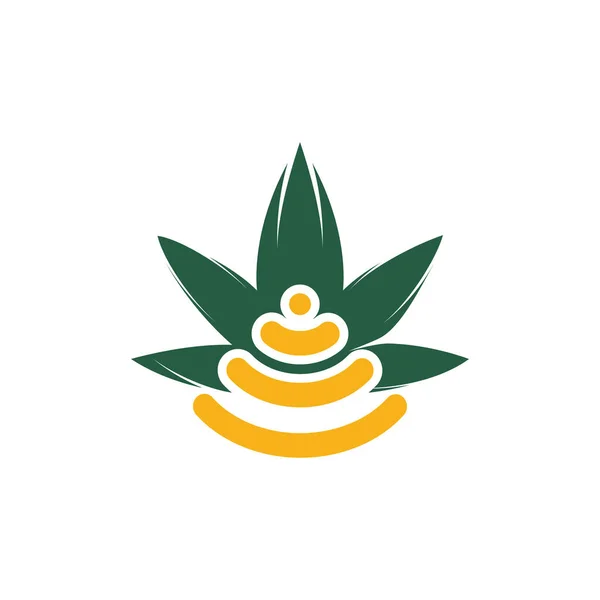 Konopie Indyjskie Wifi Wektor Projekt Logo Symbol Lub Ikona Konopi — Wektor stockowy