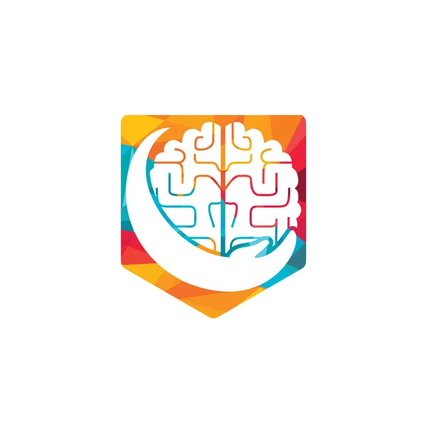 Conception Logo Vectoriel Soins Cerveau Conception Logo Smart Care — Image vectorielle