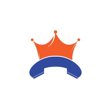 King 'den vektör logosu tasarımı. El seti ve taç simgesi tasarımı.