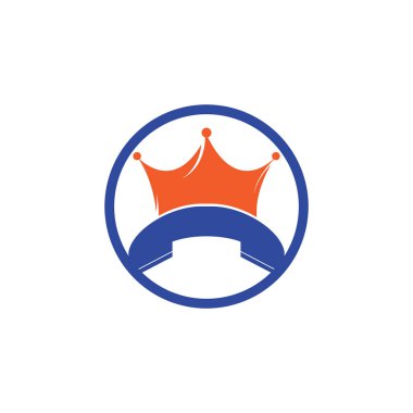 King 'den vektör logosu tasarımı. El seti ve taç simgesi tasarımı.
