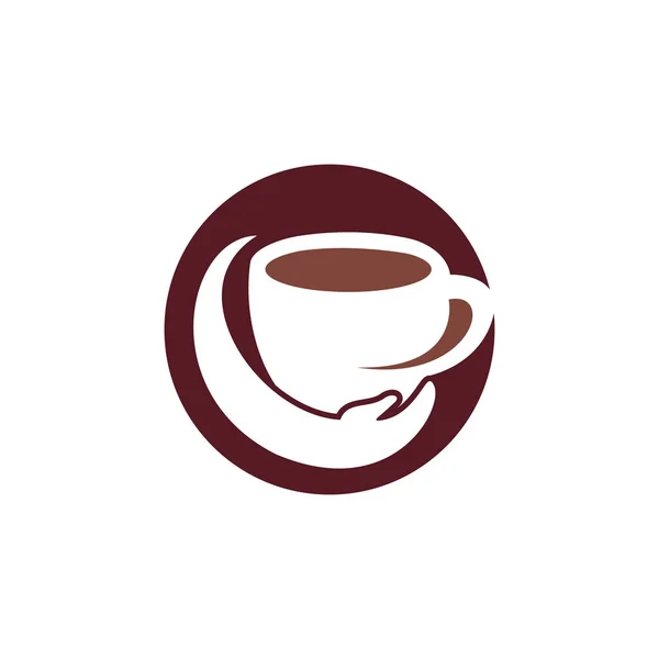 Дизайн Векторного Логотипа Кофе Кофейная Чашка Дизайн Иконки — стоковый вектор