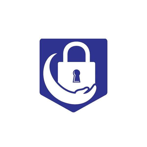 Seguridad Cuidado Vector Logotipo Plantilla Diseño Ilustración Vectorial Del Logotipo — Vector de stock