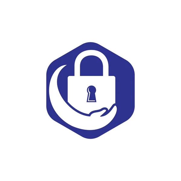 Πρότυπο Σχεδιασμού Λογότυπου Φορέα Φροντίδας Ασφαλείας Εικονογράφηση Διανυσματικού Λογότυπου Και — Διανυσματικό Αρχείο
