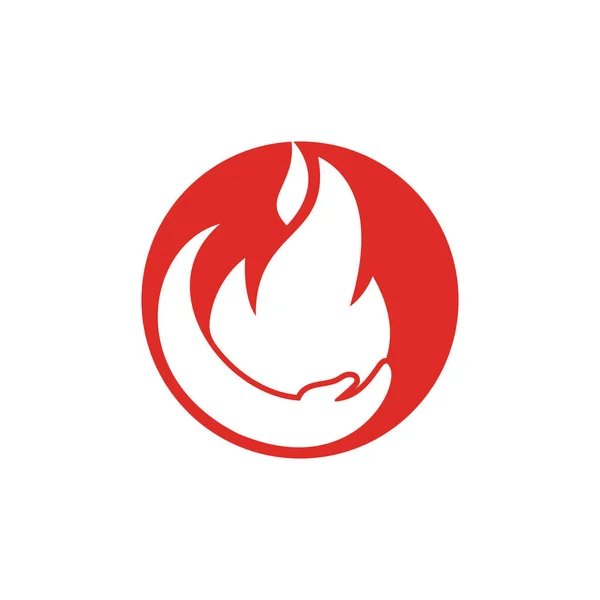 Concepto Diseño Logotipo Vector Cuidado Del Fuego Diseño Del Logotipo — Archivo Imágenes Vectoriales