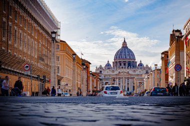 Roma, 11 / 10 / 2019. Sant Peter Bazilikası, Vatikan 'ın büyük bir katedrali ve dünyadaki tarihi Hristiyan kilisesi..