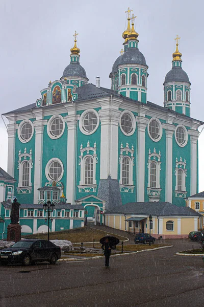 Smolensk Rusko 2021 Katedrála Nanebevzetí Panny Marie Katedrála Smolenské Diecéze — Stock fotografie