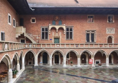 avlu, jagiellonian Üniversitesi, krakow, Polonya
