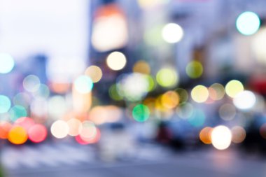 Tokyo sokakta odak ışıklar gece-dışarı