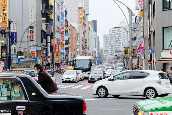 在上野广小路交叉口地区 — 图库照片