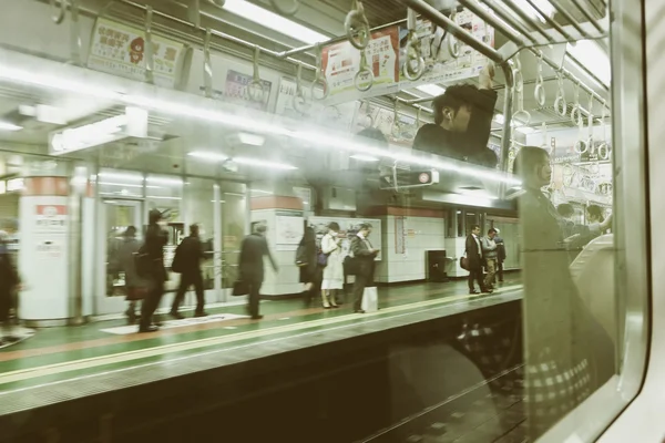 Hora de ponta em tokyo — Fotografia de Stock