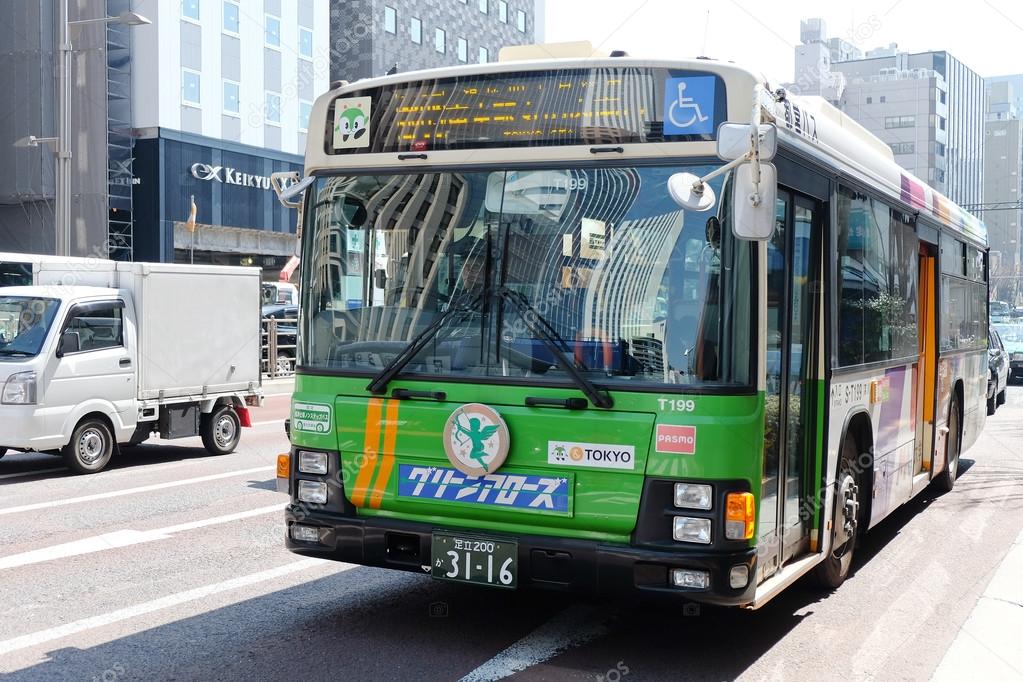 On the bus in japan