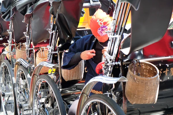 Rickshawene i Tokyo – stockfoto